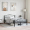 vidaXL - Bedframe - staal - zwart - 120x200 - cm