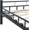 vidaXL - Bedframe - staal - zwart - 120x200 - cm