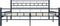 vidaXL - Bedframe - staal - zwart - 140x200 - cm