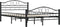 vidaXL - Bedframe - staal - zwart - 140x200 - cm