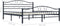 vidaXL - Bedframe - staal - zwart - 140x200 - cm