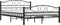 vidaXL - Bedframe - staal - zwart - 140x200 - cm