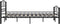 vidaXL - Bedframe - staal - zwart - 140x200 - cm