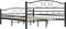 vidaXL - Bedframe - staal - zwart - 140x200 - cm