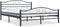 vidaXL - Bedframe - staal - zwart - 160x200 - cm