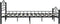 vidaXL - Bedframe - staal - zwart - 160x200 - cm