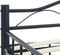 vidaXL - Bedframe - staal - zwart - 160x200 - cm