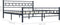 vidaXL - Bedframe - staal - zwart - 160x200 - cm