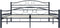 vidaXL - Bedframe - staal - zwart - 160x200 - cm