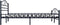vidaXL - Bedframe - staal - zwart - 160x200 - cm