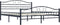 vidaXL - Bedframe - staal - zwart - 160x200 - cm