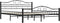 vidaXL - Bedframe - staal - zwart - 160x200 - cm