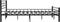 vidaXL - Bedframe - staal - zwart - 160x200 - cm