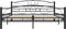 vidaXL - Bedframe - staal - zwart - 160x200 - cm