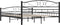 vidaXL - Bedframe - staal - zwart - 160x200 - cm