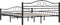 vidaXL - Bedframe - staal - zwart - 160x200 - cm