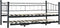vidaXL - Bedframe - staal - zwart - 180x200/90x200 - cm