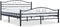 vidaXL - Bedframe - staal - zwart - 180x200 - cm