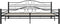 vidaXL - Bedframe - staal - zwart - 180x200 - cm