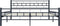 vidaXL - Bedframe - staal - zwart - 180x200 - cm