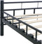 vidaXL - Bedframe - staal - zwart - 180x200 - cm