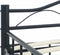 vidaXL - Bedframe - staal - zwart - 180x200 - cm