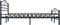 vidaXL - Bedframe - staal - zwart - 180x200 - cm