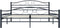 vidaXL - Bedframe - staal - zwart - 180x200 - cm