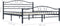 vidaXL - Bedframe - staal - zwart - 180x200 - cm