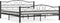 vidaXL - Bedframe - staal - zwart - 180x200 - cm