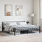 vidaXL - Bedframe - staal - zwart - 180x200 - cm