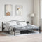 vidaXL - Bedframe - staal - zwart - 180x200 - cm