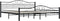 vidaXL - Bedframe - staal - zwart - 180x200 - cm