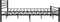 vidaXL - Bedframe - staal - zwart - 180x200 - cm