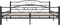 vidaXL - Bedframe - staal - zwart - 180x200 - cm