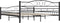vidaXL - Bedframe - staal - zwart - 180x200 - cm