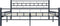 vidaXL - Bedframe - staal - zwart - 200x200 - cm