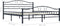 vidaXL - Bedframe - staal - zwart - 200x200 - cm