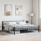 vidaXL - Bedframe - staal - zwart - 200x200 - cm