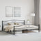vidaXL - Bedframe - staal - zwart - 200x200 - cm