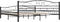 vidaXL - Bedframe - staal - zwart - 200x200 - cm