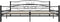 vidaXL - Bedframe - staal - zwart - 200x200 - cm