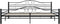 vidaXL - Bedframe - staal - zwart - 200x200 - cm