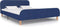 vidaXL - Bedframe - stof - blauw - 140x200 - cm