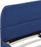 vidaXL - Bedframe - stof - blauw - 140x200 - cm