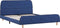 vidaXL - Bedframe - stof - blauw - 140x200 - cm