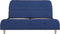 vidaXL - Bedframe - stof - blauw - 140x200 - cm