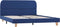 vidaXL - Bedframe - stof - blauw - 140x200 - cm