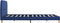 vidaXL - Bedframe - stof - blauw - 140x200 - cm