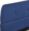 vidaXL - Bedframe - stof - blauw - 140x200 - cm